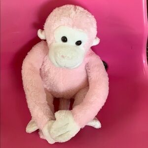 Soft plush Pink Hanging Monkey